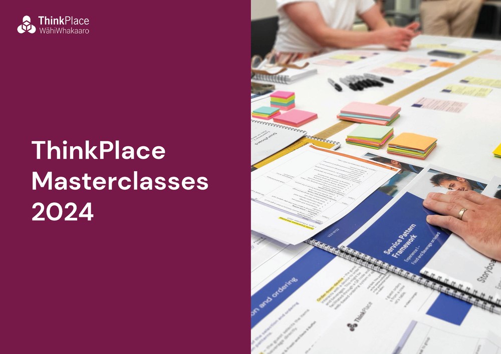 ThinkPlace Masterclasses 2024 brochure cover